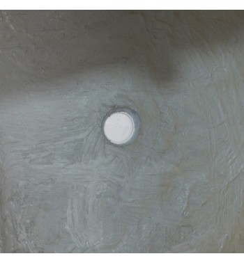 Set Due Vasi Rettangolari in Ossido di Magnesio Taupe, per Interni ed Esterni