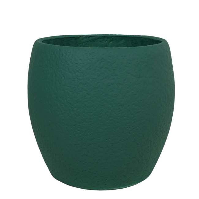 Set Tre Vasi in Ossido di Magnesio Verde, per Interni ed Esterni