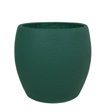 Set Tre Vasi in Ossido di Magnesio Verde, per Interni ed Esterni