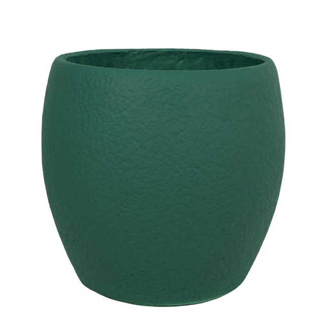 Set Tre Vasi in Ossido di Magnesio Verde, per Interni ed Esterni