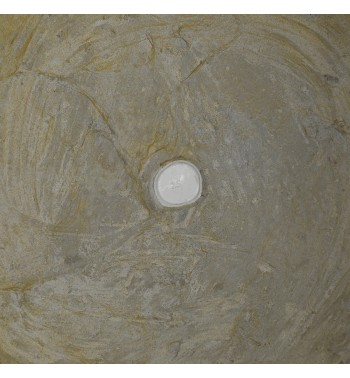 Set Tre Vasi in Ossido di Magnesio Senape, per Interni ed Esterni