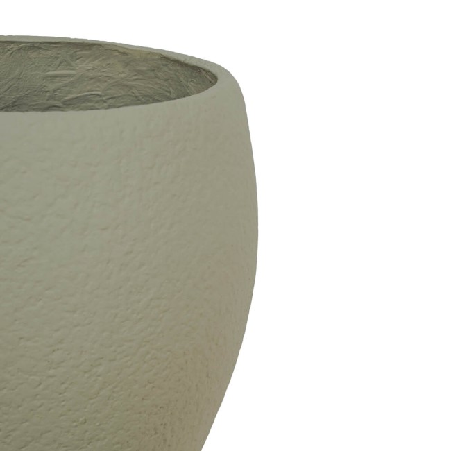 Set Tre Vasi in Ossido di Magnesio Taupe, per Interni ed Esterni