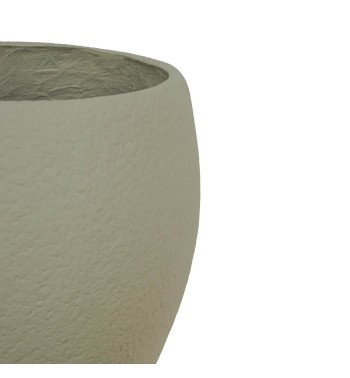 Set Tre Vasi in Ossido di Magnesio Taupe, per Interni ed Esterni