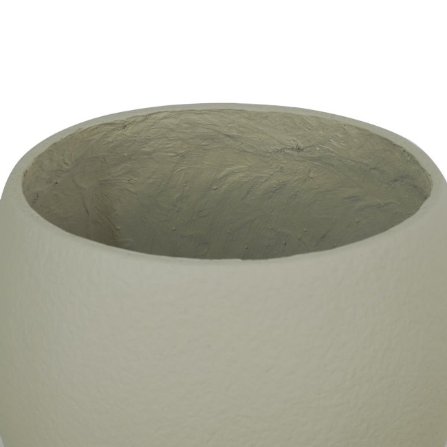 Set Tre Vasi in Ossido di Magnesio Taupe, per Interni ed Esterni