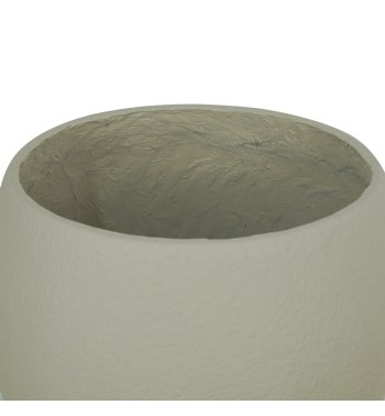 Set Tre Vasi in Ossido di Magnesio Taupe, per Interni ed Esterni