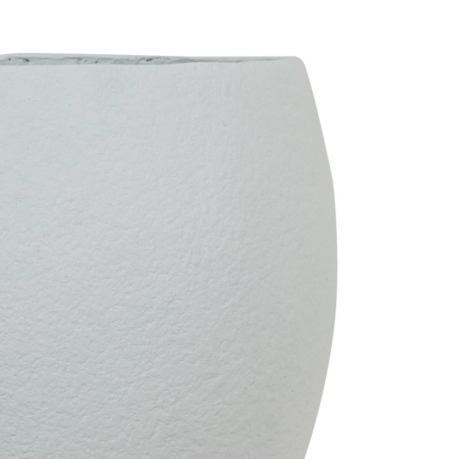 Set Tre Vasi in Ossido di Magnesio Bianco, per Interni ed Esterni