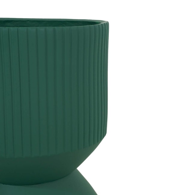 Set Due Vasi in Ossido di Magnesio Verde, per Interni ed Esterni