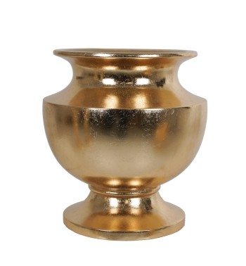 Vaso in Vetroresina Oro, Eleganza Vintage per Interni ed Esterni
