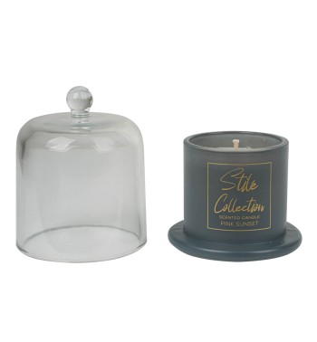 Candela Profumata con Cloche in Vetro Sunset