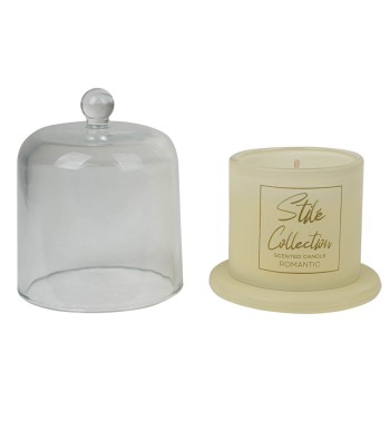 Candela Profumata con Cloche in Vetro Romantic