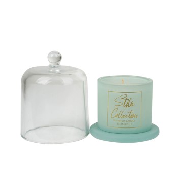 Candela Profumata con Cloche in Vetro Rum Pub