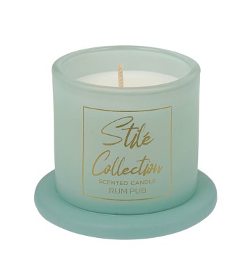 Candela Profumata con Cloche in Vetro Rum Pub