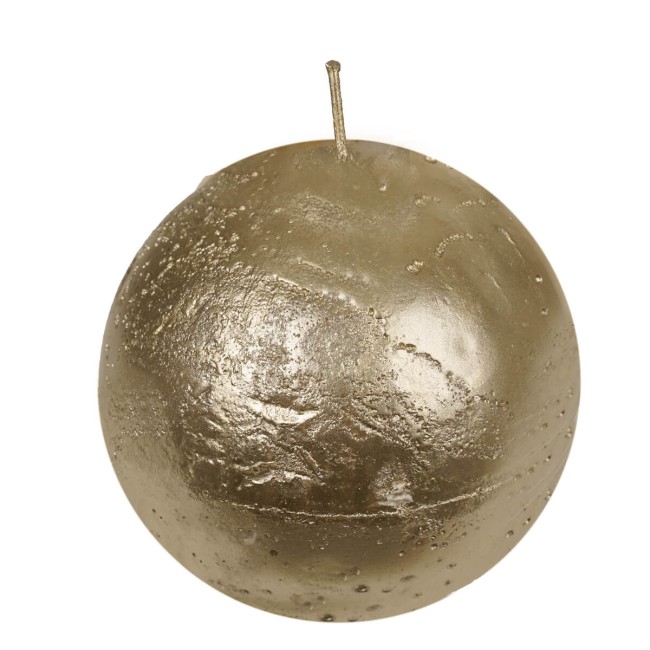 Candela Profumata Oro a Sfera D.10 cm