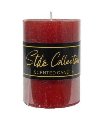 Candela Profumata Bordeaux D.7xH.10 cm