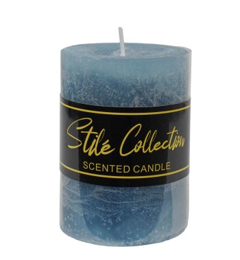 Candela Profumata Blu D.7xH.10 cm