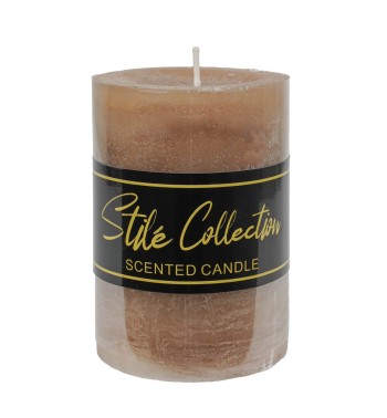 Candela Profumata Marrone D.7xH.10 cm