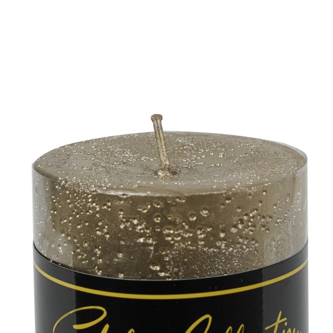 Candela Profumata Oro D.7xH.10 cm