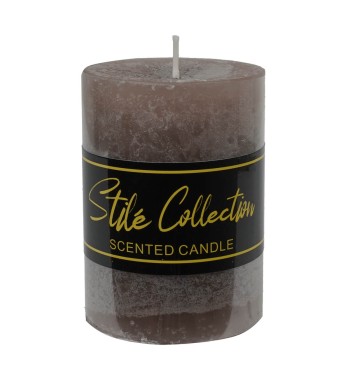 Candela Profumata Taupe D.7xH.10 cm