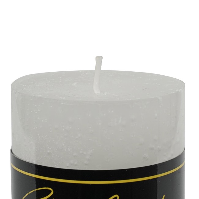 Candela Profumata Bianca D.7xH.10 cm