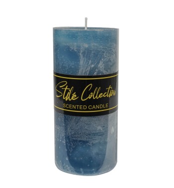 Candela Profumata Blu D.7xH.15 cm