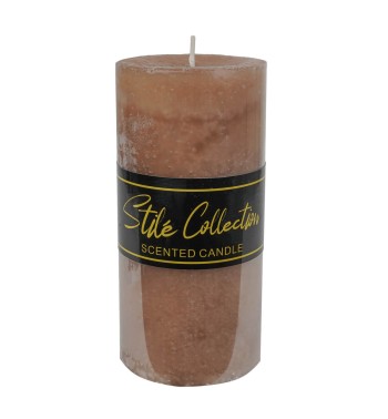 Candela Profumata Marrone D.7xH.15 cm