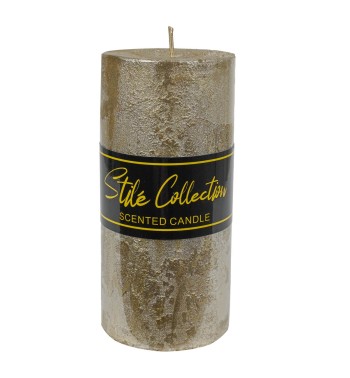 Candela Profumata Oro D.7xH.15 cm