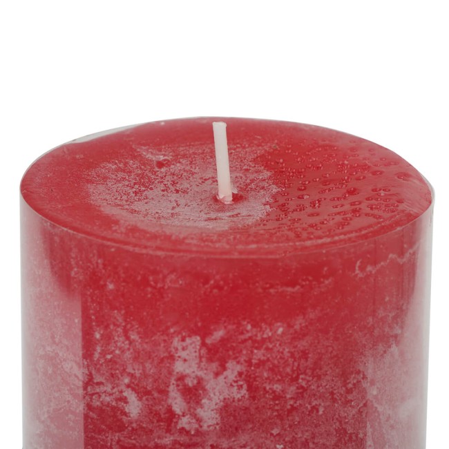 Candela Profumata Rossa D.7xH.15 cm