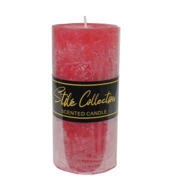 Candela Profumata Rossa D.7xH.15 cm