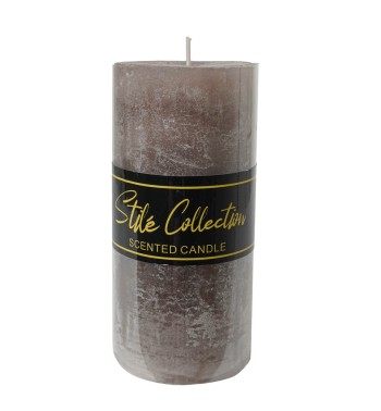 Candela Profumata Taupe D.7xH.15 cm