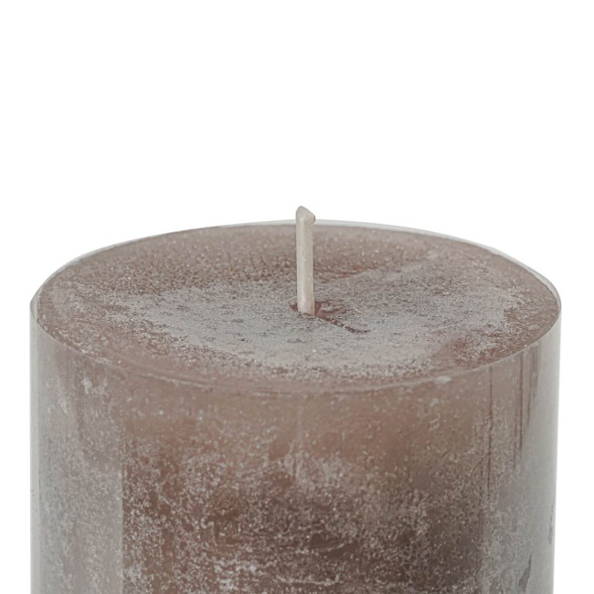Candela Profumata Taupe D.7xH.15 cm