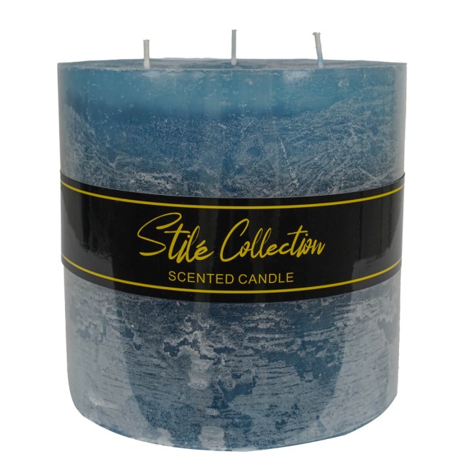 Candela Profumata Blu D.15xH.15 cm