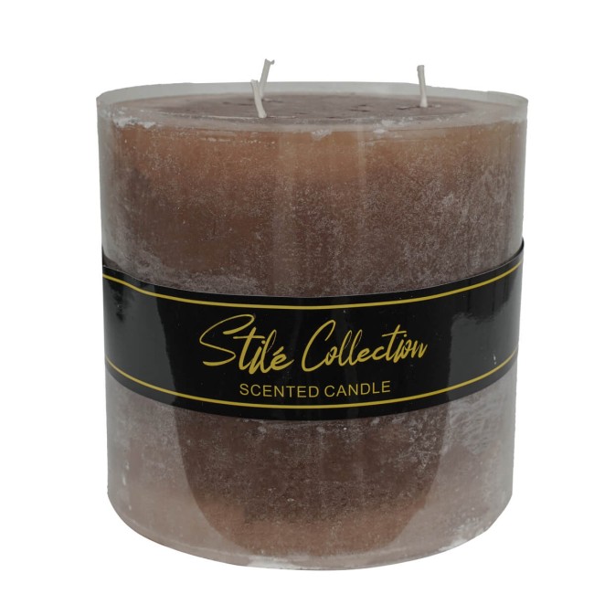 Candela Profumata Marrone 15x15 cm