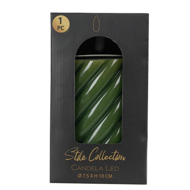 Candela Led in Cera Verde