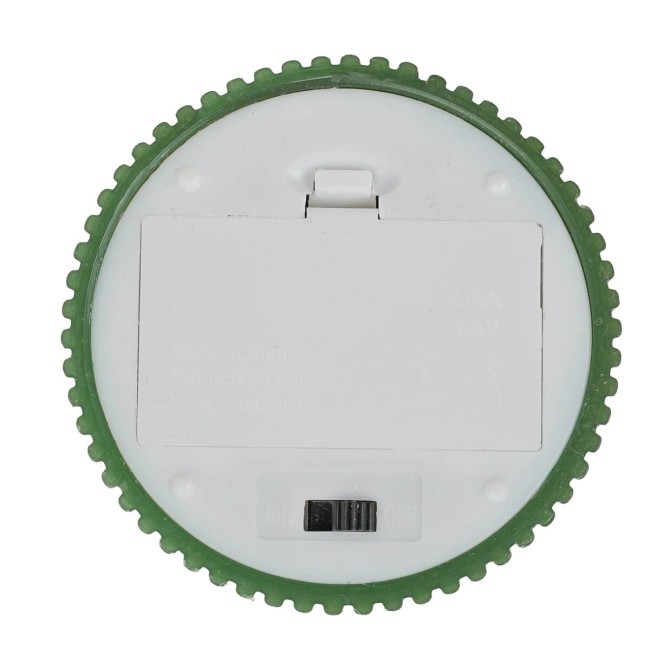 Candela Led Rigata in Cera Verde