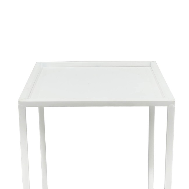 Set 4 Strutture da Supporto in Metallo Bianco