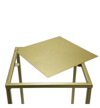 Set 4 Strutture da Supporto in Metallo Oro