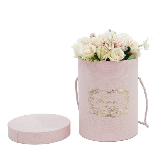 Flower Box Scatola per Fiori Rosa D.14 cm