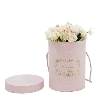 Flower Box Scatola per Fiori Rosa D.14 cm
