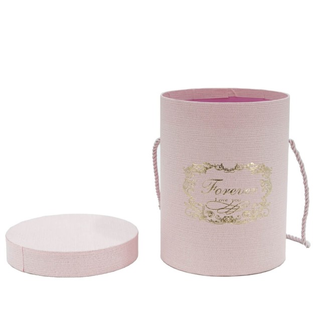 Flower Box Scatola per Fiori Rosa D.14 cm