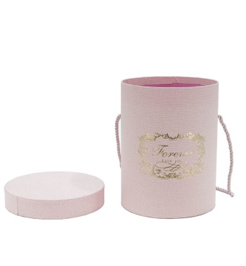 Flower Box Scatola per Fiori Rosa D.14 cm