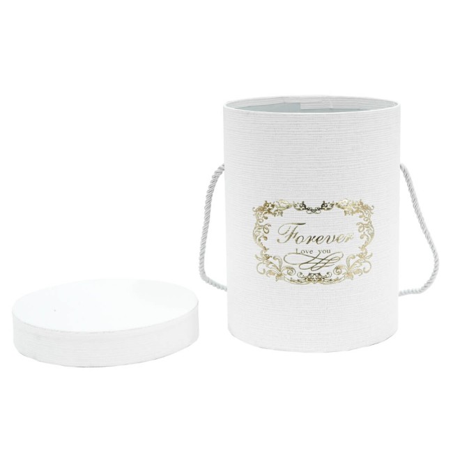 Flower Box Scatola per Fiori Bianca D.14 cm