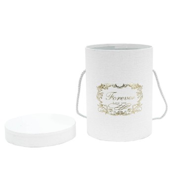 Flower Box Scatola per Fiori Bianca D.14 cm