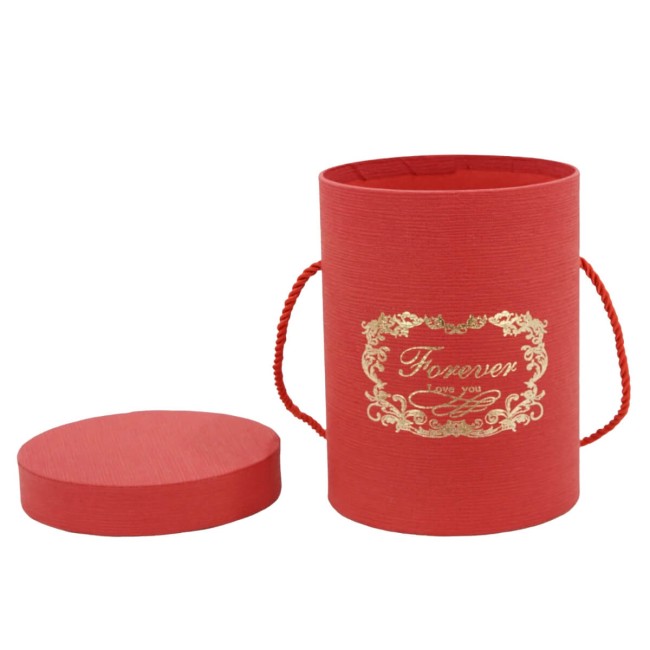 Flower Box Scatola per Fiori Rossa D.14 cm