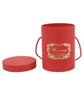 Flower Box Scatola per Fiori Rossa D.14 cm