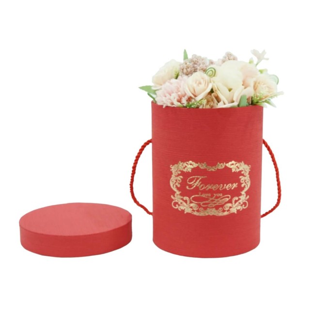 Flower Box Scatola per Fiori Rossa D.14 cm