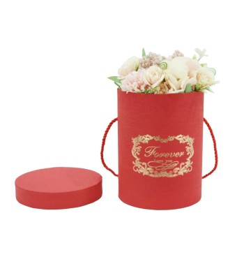 Flower Box Scatola per Fiori Rossa D.14 cm