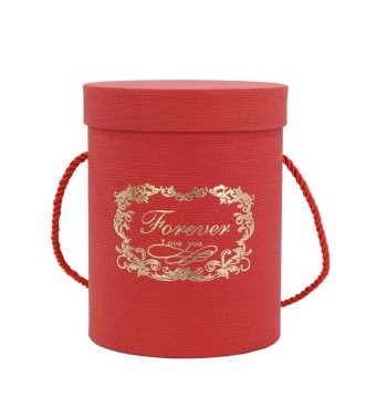 Flower Box Scatola per Fiori Rossa D.14 cm