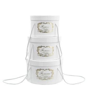 Flower Box Scatola per Fiori Bianco Set da 3