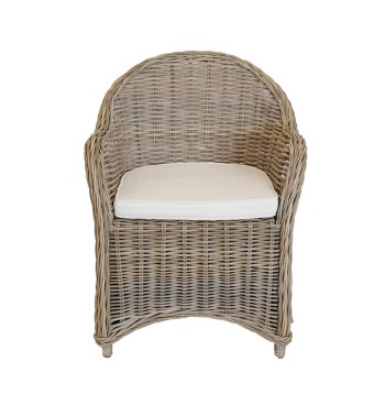 Set Tavolo da Giardino in Teak con 6 Sedie in Rattan - Boston