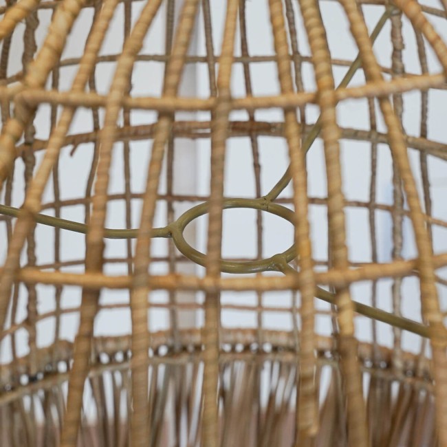 Paralume in Intreccio di Pandanus Naturale